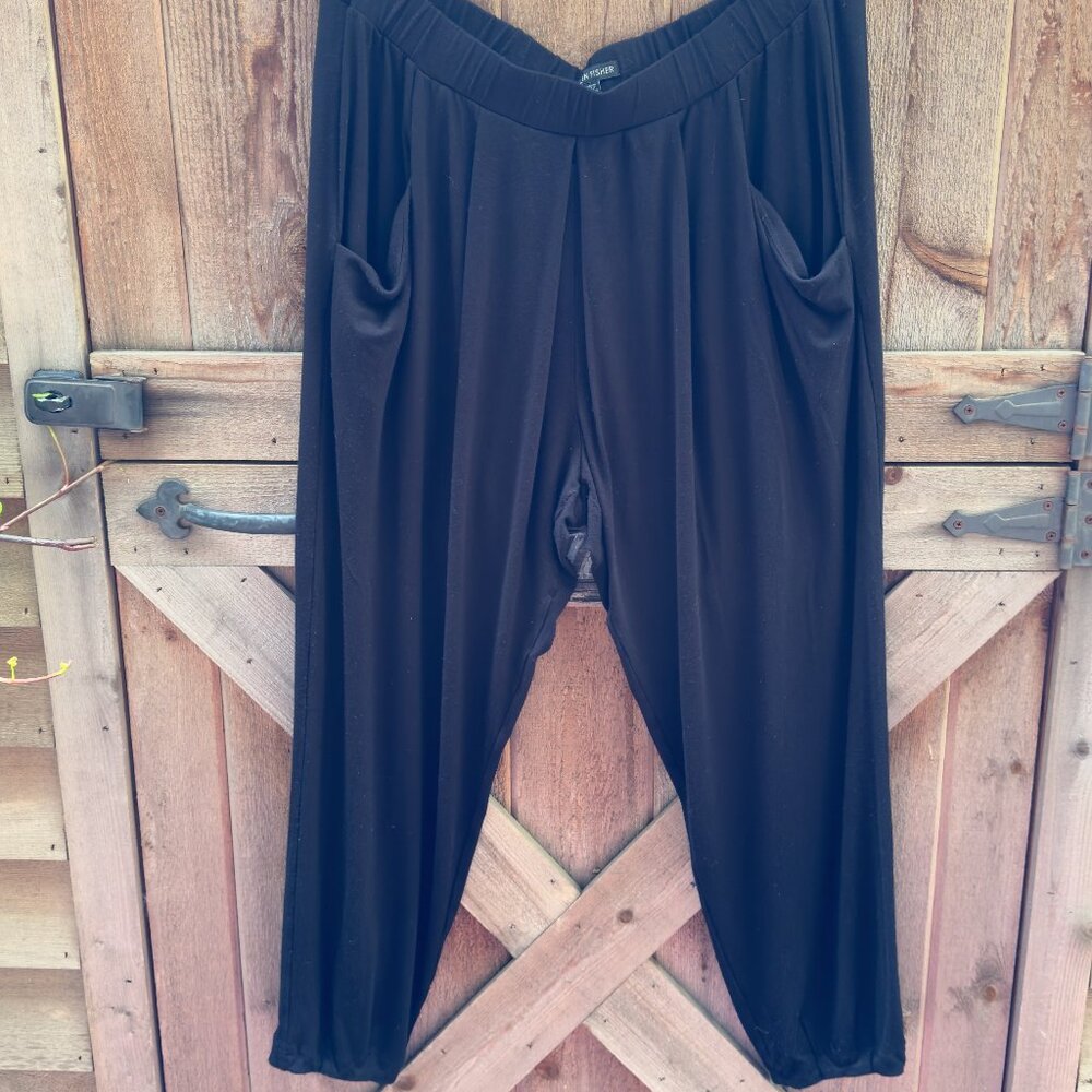 Eileen Fisher jersey harem pants with pockets (L)